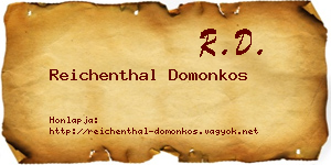 Reichenthal Domonkos névjegykártya